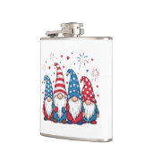 Niedlich USA Gnomes Cartoon-68123 Flachmann (Links)