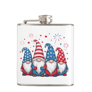 Niedlich USA Gnomes Cartoon-68123 Flachmann