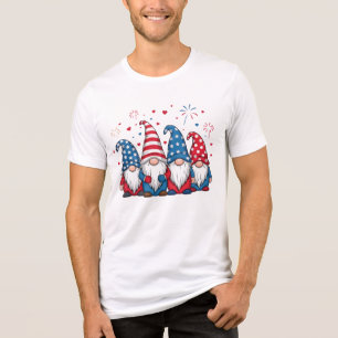 Niedlich USA Gnomes Cartoon-68123 Tri-Blend Shirt