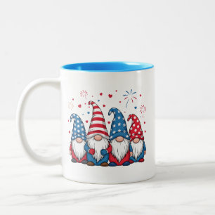 Niedlich USA Gnomes Cartoon-68123 Zweifarbige Tasse