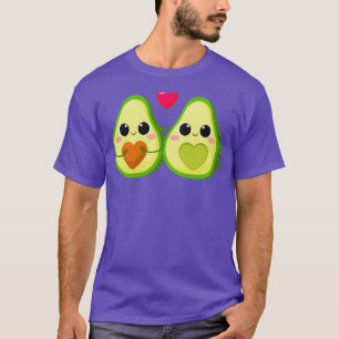 Niedlich Valentine Avocado Couple in Liebe 2 T-Shirt