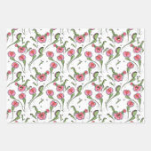 Niedlich Valentine Carnivoren Venus Flytrap Pflanz Geschenkpapier Set (Vorderseite)