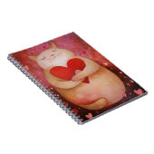 Niedlich Valentine Cat Notizblock (Rechte Seite)