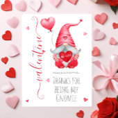 Niedlich Valentine Danke, dass du meine Gnomie bis Karte