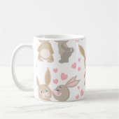 Niedlich Valentine Enamored Bunnies Kaffeetasse (Links)