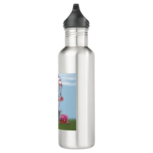 Niedlich Valentine Gnome Edelstahlflasche (Rechts)