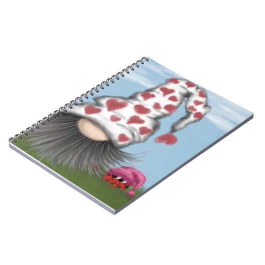 Niedlich Valentine Gnome Notizblock (Linke Seite)