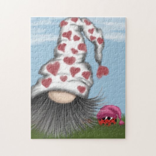Niedlich Valentine Gnome Puzzle (Vertikal)