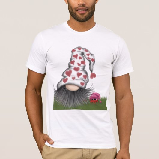 Niedlich Valentine Gnome T-Shirt (Vorderseite)