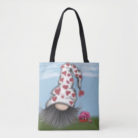 Niedlich Valentine Gnome Tasche (Vorderseite)