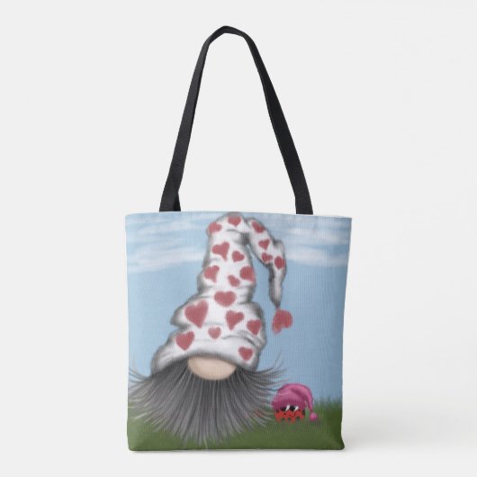 Niedlich Valentine Gnome Tasche (Rückseite)
