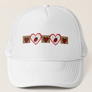 Niedlich Valentine Ladybugs Truckerkappe