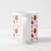 Niedlich Valentine Owls Jumbo-Tasse (Rückseite)