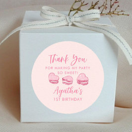 Niedlich Valentine Pink Herz Geburtstagsparty Gefa Runder Aufkleber