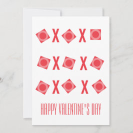 Niedlich Valentines Hugs & Kisses XOs Feiertagskarte