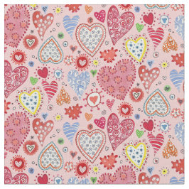 Niedlich Valentinherzen Liebe rosa Muster Stoff