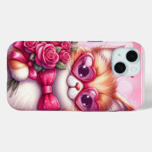 Niedlich Valentinstag Katze/Kätzchen Case-Mate iPhone Hülle (Rückseite (Horizontal))