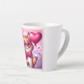 Niedlich Valentinstag Katze/Kätzchen Milchtasse (Rechte Ecke)