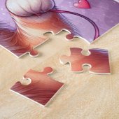 Niedlich Valentinstag Katze/Kätzchen Puzzle (Seite)