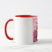 Niedlich Valentinstag Katze/Kätzchen Tasse (Links)