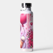 Niedlich Valentinstag Katze/Kätzchen Trinkflasche (Rechts)