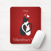 Niedlich Valentinstag Katzen Liebe Mousepad (Mit Mouse)
