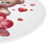 Niedlich Valentinstag Teddy Bär Schneider Schneidebrett (Ecke)
