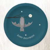 Niedlich Vampire Bat Halloween Pappteller