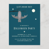 Niedlich Vampire Bat Halloween-Party Feiertagspostkarte (Vorderseite)