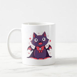 Niedlich Vampire Cat Kaffeetasse