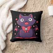 Niedlich Vampire Cat Kissen (Decke)