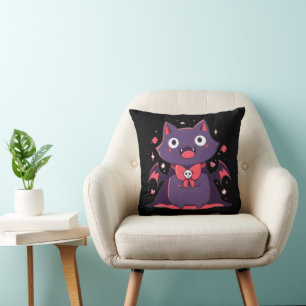 Niedlich Vampire Cat Kissen