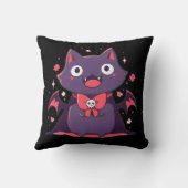 Niedlich Vampire Cat Kissen (Rückseite)