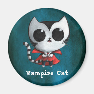 Niedlich Vampire Cat Magnet