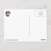 Niedlich Vampire Cat Postkarte (Rückseite)