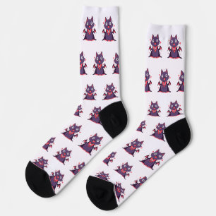 Niedlich Vampire Cat Socken