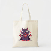 Niedlich Vampire Cat Tragetasche (Vorne)