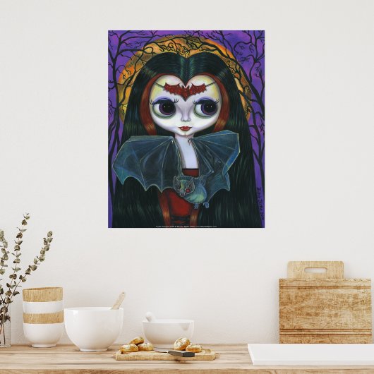 Niedlich Vampire Doll Poster (Küche)
