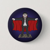 Niedlich Vampire/Dracula Button (Vorderseite)