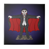 Niedlich Vampire/Dracula Fliese (Vorderseite)