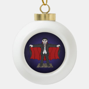 Niedlich Vampire/Dracula Keramik Kugel-Ornament