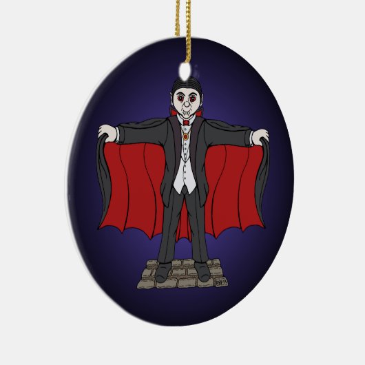 Niedlich Vampire/Dracula Keramikornament (Rechts)