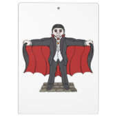 Niedlich Vampire/Dracula Klemmbrett (Rückseite)