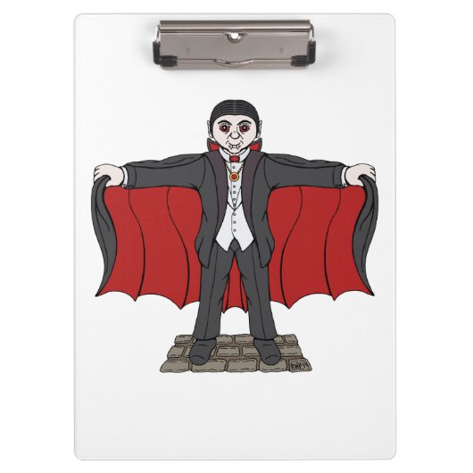 Niedlich Vampire/Dracula Klemmbrett (Vorderseite)