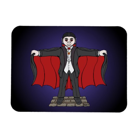 Niedlich Vampire/Dracula Magnet (Horizontal)