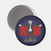 Niedlich Vampire/Dracula Magnet (Vorderseite/Rückseite)