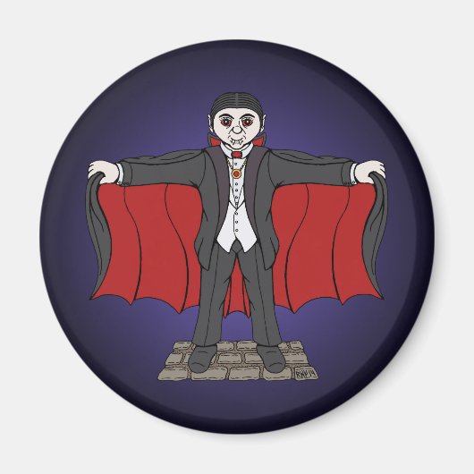 Niedlich Vampire/Dracula Magnet (Vorne)
