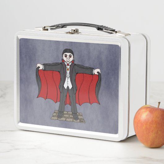 Niedlich Vampire/Dracula Metall Lunch Box (Beispiel)
