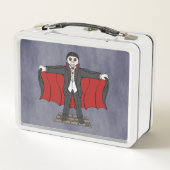 Niedlich Vampire/Dracula Metall Lunch Box (Rückseite)