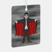 Niedlich Vampire/Dracula Ornament Aus Metall (Vorderseite Rechts)